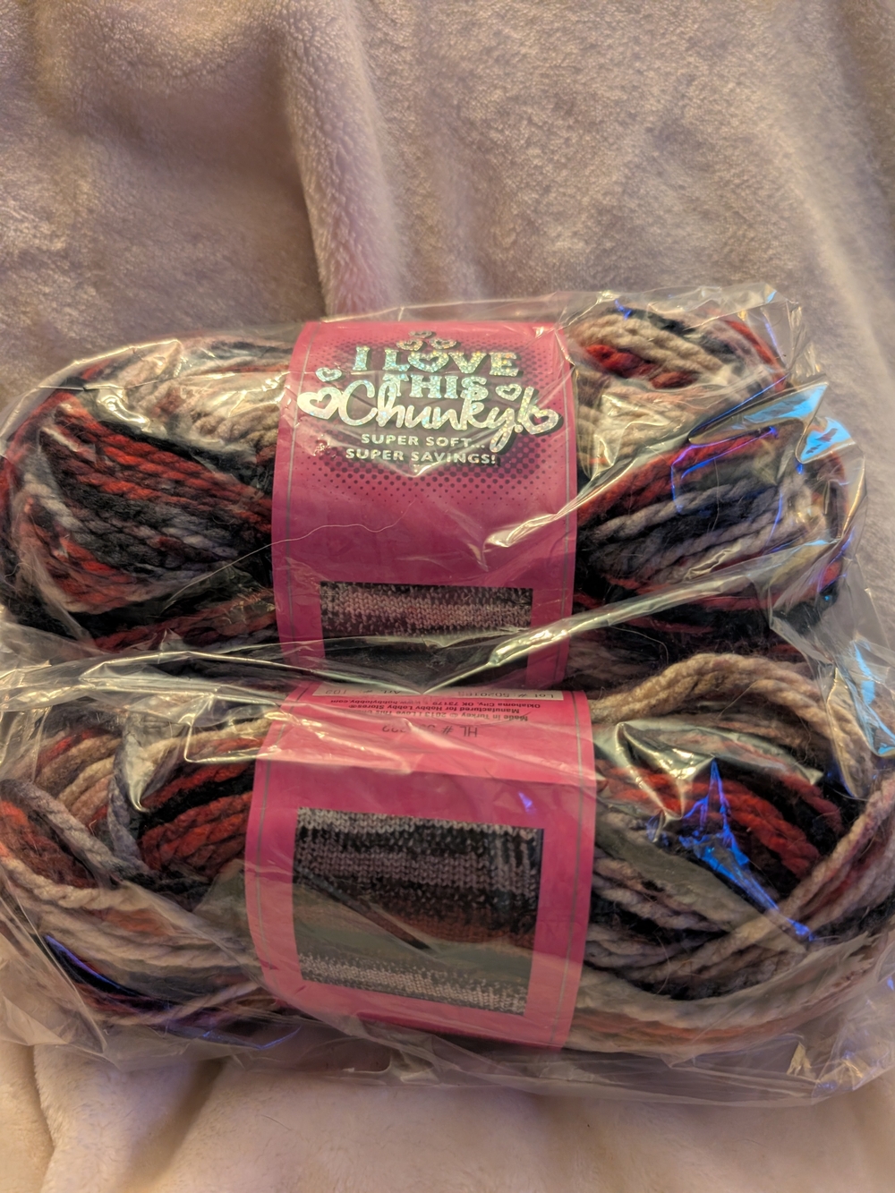 Hobby Lobby I Love This Chunky Yarn Safari Trek lot Of 2 Bulky 5